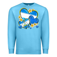 Ocean Blue nicaragua hearts Premium Sweatshirt - texasbilliewilder