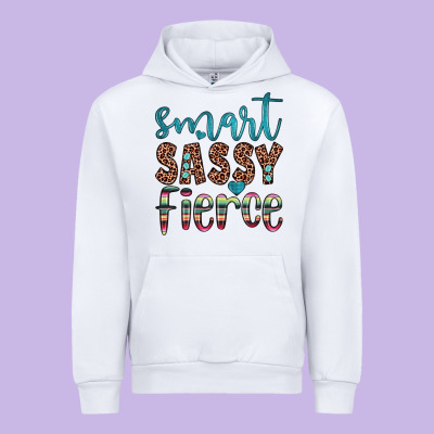 Smart  Sassy Fierce Urban Hoodie Designed By Jahusdesignshop