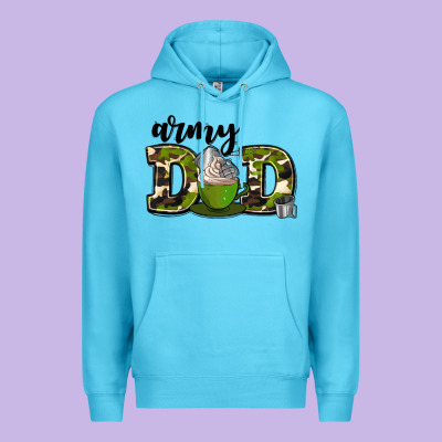 Army Dad Premium Hoodie Designed By Adodesignshop