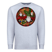 Heather Grey Gnome Truck Christmas Premium Sweatshirt - RanaPortraitStore