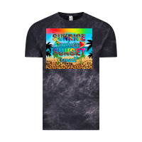 Cloud Black sunrise sunburn sunset repeat Vintage Tee - Artiststas