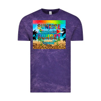 Cloud Purple sunrise sunburn sunset repeat Vintage Tee - Artiststas