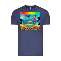 Vintage Denim sunrise sunburn sunset repeat Vintage Tee - Artiststas