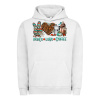 Pigment Lunar Rock peace love coffee Urban Hoodie - AdoDesignShop