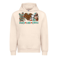 Sandshell peace love coffee Urban Hoodie - AdoDesignShop