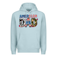 Blue Mist American dad Premium Hoodie - AdoDesignShop