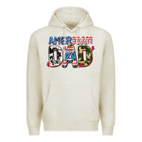 Oatmeal Heather American dad Premium Hoodie - AdoDesignShop