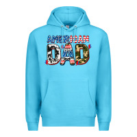 Ocean Blue American dad Premium Hoodie - AdoDesignShop