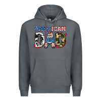 Rock American dad Premium Hoodie - AdoDesignShop