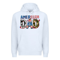 White American dad Premium Hoodie - AdoDesignShop