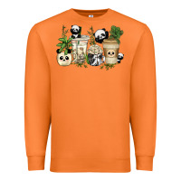 Carrot panda coffee cups Premium Sweatshirt - texasbilliewilder