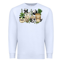 White panda coffee cups Premium Sweatshirt - texasbilliewilder