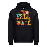 Black i love fall most of all Urban Hoodie - AdoDesignShop