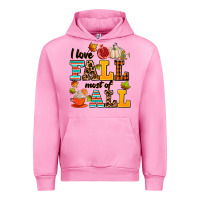 Fuchsia Pink i love fall most of all Urban Hoodie - AdoDesignShop