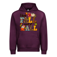 Mauve Wine i love fall most of all Urban Hoodie - AdoDesignShop