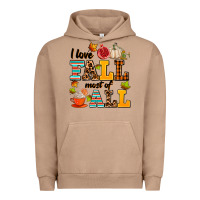 Pigment Burro i love fall most of all Urban Hoodie - AdoDesignShop