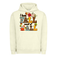 Pigment Pistachio i love fall most of all Urban Hoodie - AdoDesignShop