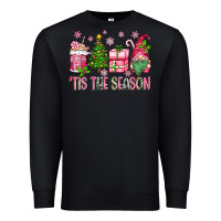 Pink Christmas 'tis The Season Gnome Premium Sweatshirt | Teevron