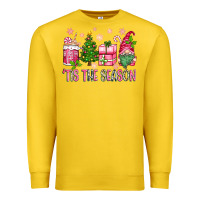 Lemon pink christmas 'tis the season gnome Premium Sweatshirt - Zillion Design Studio