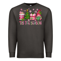 Smoke pink christmas 'tis the season gnome Premium Sweatshirt - Zillion Design Studio
