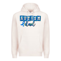 Pale Pink autism dad Premium Hoodie - AdoDesignShop