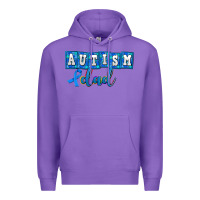Purple autism dad Premium Hoodie - AdoDesignShop