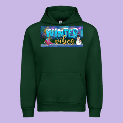 Winter Vibes License Plate Urban Hoodie Designed By Bundleandbundleshop