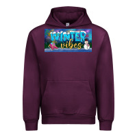 Mauve Wine winter vibes license plate Urban Hoodie - BundleAndBundleShop