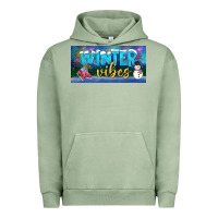 Pigment Oil Green winter vibes license plate Urban Hoodie - BundleAndBundleShop