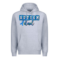 Heather Grey autism dad Premium Hoodie - AdoDesignShop