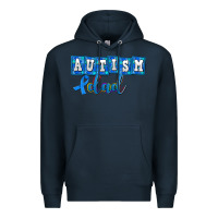 Navy autism dad Premium Hoodie - AdoDesignShop