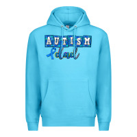 Ocean Blue autism dad Premium Hoodie - AdoDesignShop
