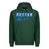 Sports Green autism dad Premium Hoodie - AdoDesignShop