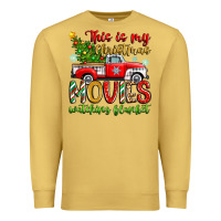 Antique Gold this is my christmas movies watching blanket Premium Sweatshirt - Zillion Design Studio