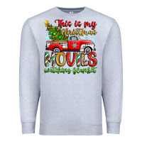 Heather Grey this is my christmas movies watching blanket Premium Sweatshirt - Zillion Design Studio
