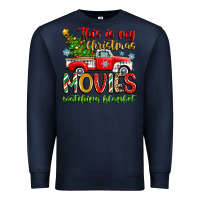 Navy this is my christmas movies watching blanket Premium Sweatshirt - Zillion Design Studio