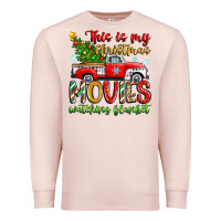 Pale Pink this is my christmas movies watching blanket Premium Sweatshirt - Zillion Design Studio