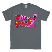 Charcoal Heather hey lover flip phone Classic Tee - FaDigitalArtStudio