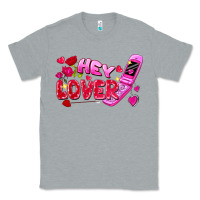 Heather Grey hey lover flip phone Classic Tee - FaDigitalArtStudio