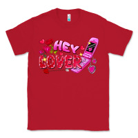 Red hey lover flip phone Classic Tee - FaDigitalArtStudio