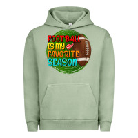 Pigment Oil Green football is my favorite season Urban Hoodie - BundleAndBundleShop