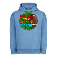 Pigment Pebble Blue football is my favorite season Urban Hoodie - BundleAndBundleShop