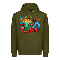 Army Green taco dad Premium Hoodie - AdoDesignShop