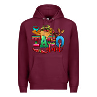Burgundy taco dad Premium Hoodie - AdoDesignShop