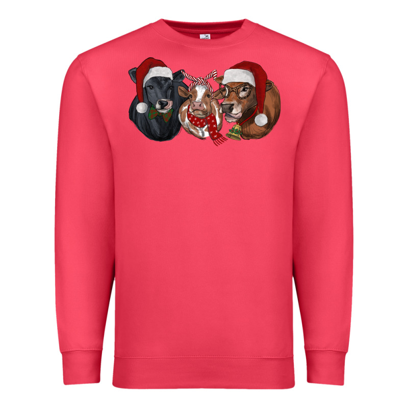 Christmas Cows Premium Sweatshirt by RanaPortraitStore | Teevron