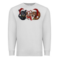 Dove Grey Christmas Cows Premium Sweatshirt - RanaPortraitStore