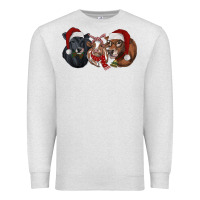 Oatmeal Heather Christmas Cows Premium Sweatshirt - RanaPortraitStore