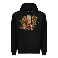 Black cow Premium Hoodie - JahusDesignShop