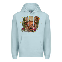 Blue Mist cow Premium Hoodie - JahusDesignShop