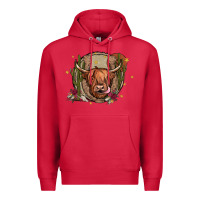 Cardinal cow Premium Hoodie - JahusDesignShop